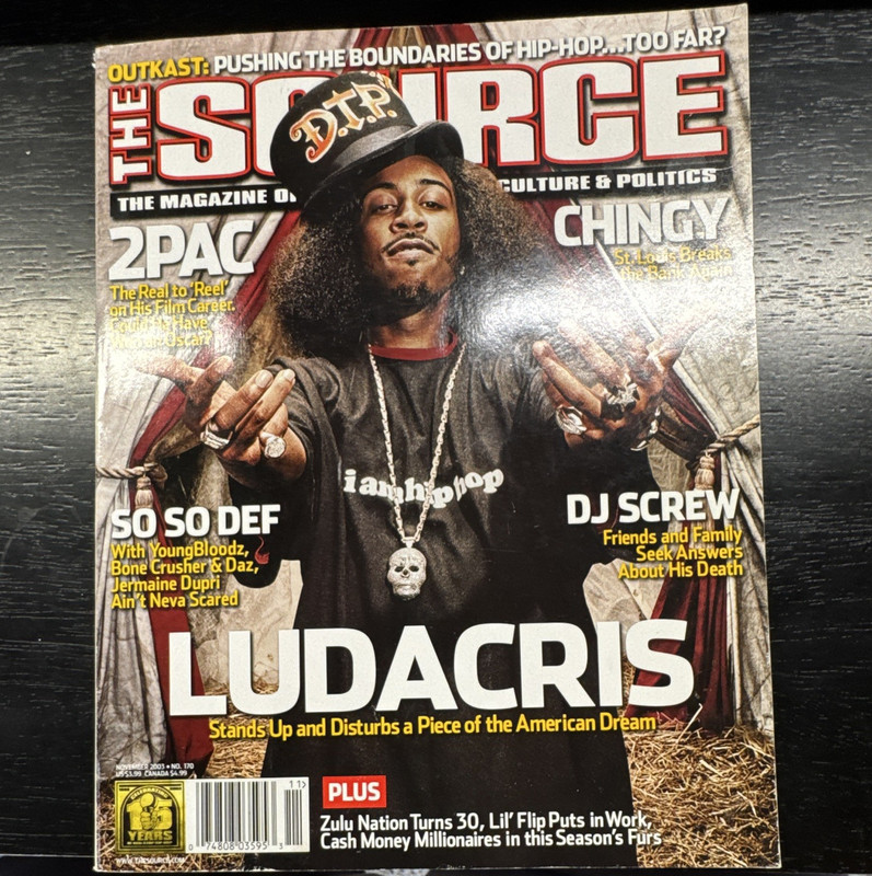 The Source Magazine Dec 2003 Vol 15 No 12 Illustrated Ludacris 2Pac Cover