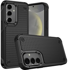 For Samsung Galaxy S24 Plus Case Dual Layer Perforated Design Shockproof Cover