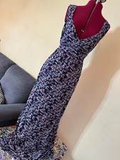 Beautiful Fat Face Maxi Dress VGC Size 16 Floral, Mock Wrap