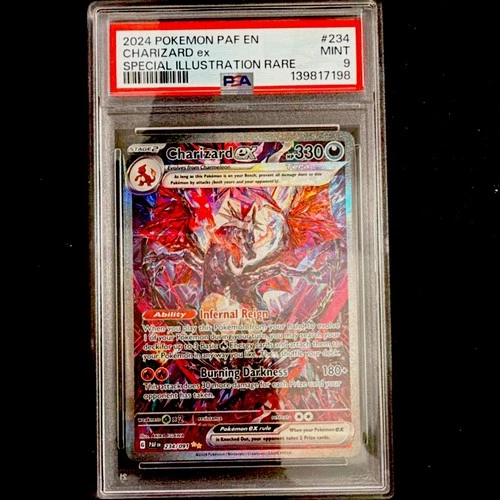 Pokémon Charizard ex Special Illustration Rare Holo SV: Paldean Fates PSA 9