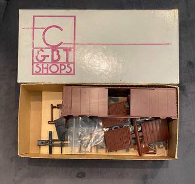 CB&T Shops HO Scale 1944 AAR 40' Box Car Undecorated 8' Door 10 Panel Kit NOS