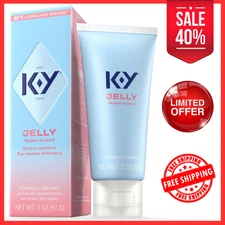 K-Y Jelly Personal Lubricant Water Based Formula Lube for Wetter Sex oz**NEW**
