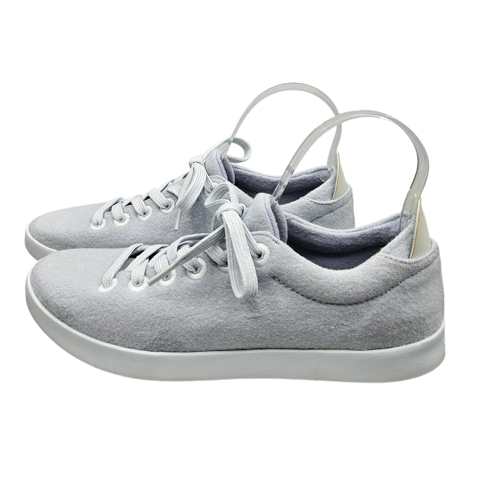 Allbirds Merino Wool Runners Women Light Grey Lace Up Sneakers Shoes Size 9