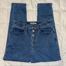 Levi  s Mom Jean Button Fly Size 30 Tapered Leg High Waist