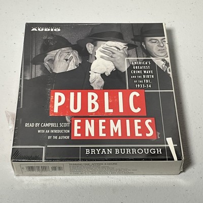 Public Enemies by Bryan Burrough Audiobook Cassette Simon & Schuster FBI True