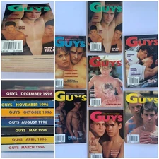 GUYS FIRST HAND Magazine (7) Vintage Issues From 1996 Gay Erotica