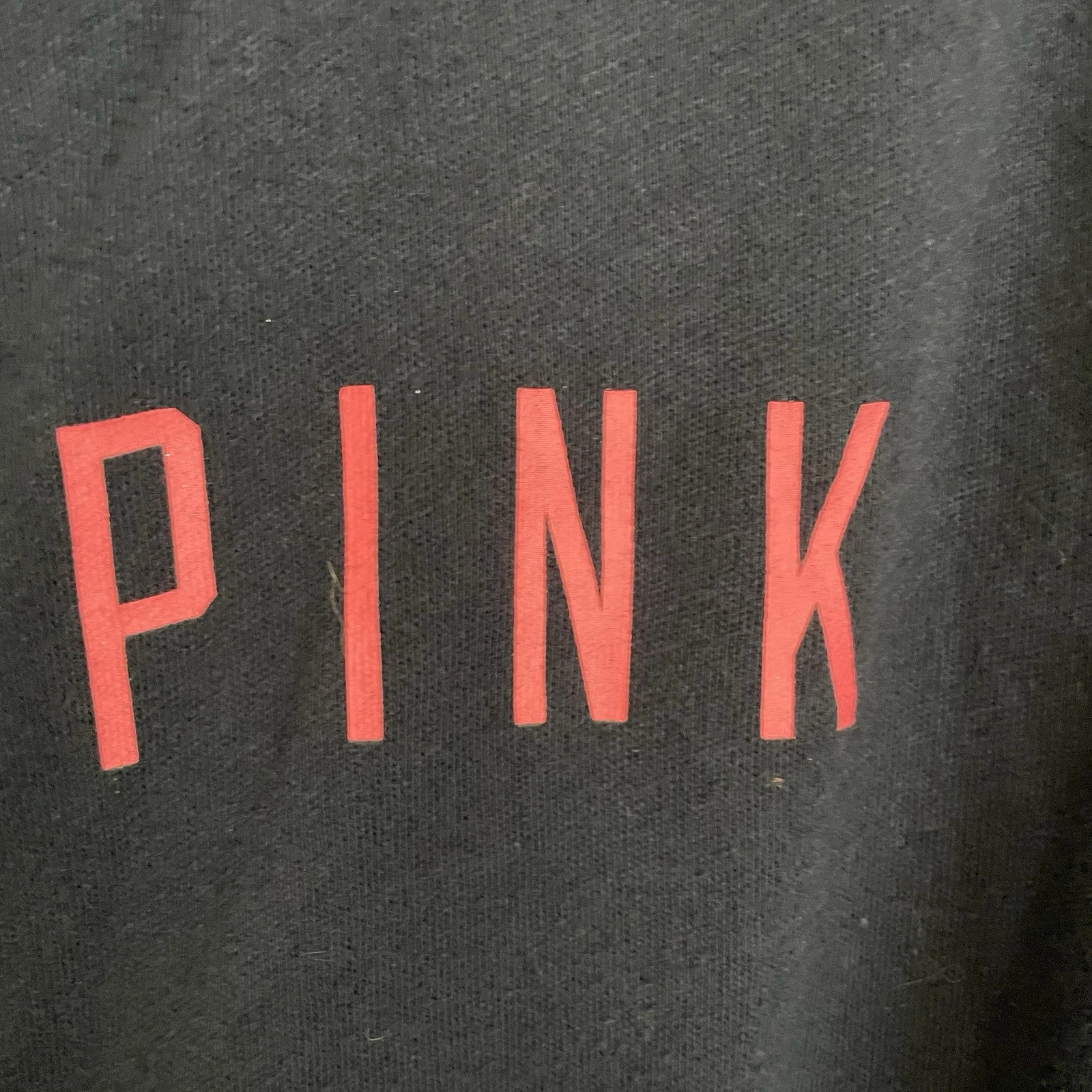 UNDERCOVER Felpa VS rosa Yankees donna grande nera paillettes fluo logo bling y2k vintage