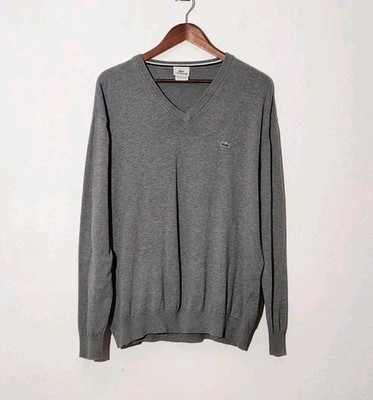 Lacoste Men's Long Sleeve V-neck Sweater Size Large