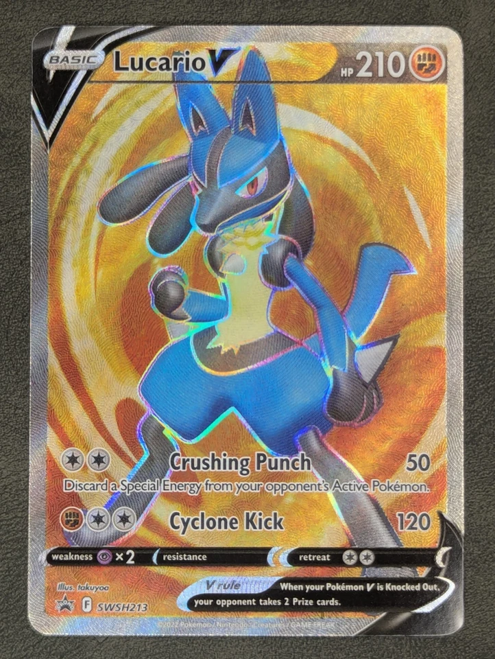 Lucario V - SWSH213 Pokémon TCG Promo SWSH: Sword & Shield Promo Cards Near Mint - Image 2 of 4