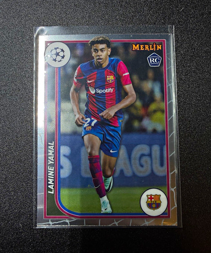 2023-24 Topps Merlin UEFA Lamine Yamal Rookie #27 FC Barcelona Base