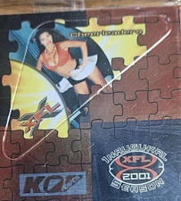 CHEERLEADER 2001 ArtBox XFL Tabletop Football Promo Card FACTORY SEALED