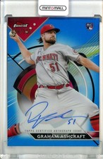 2023 Topps Finest Cincinnati Reds Graham Ashcraft Finest Autographs Blue 054/150