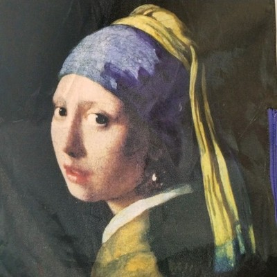'Girl With the Pearl Earring' Vinyl Backpack by LOQI
