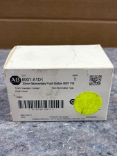 Allen-Bradley 800T-A1D1 Momentary Push Button, Green, 1-NO Contact Block (NEW)