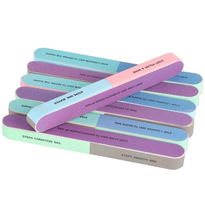 12 Pcs 7 Way Nail Buffer Nail Buffers Blocks for Natural Nails Shine Smoother