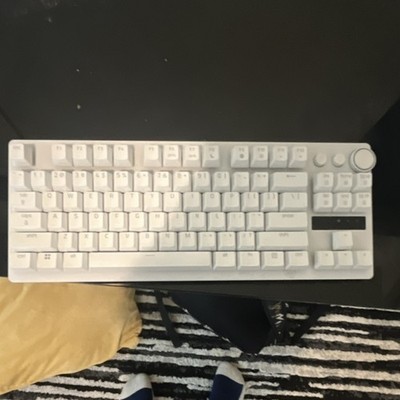 Razer Mechanical Wired Keyboard White QWERTY English with Knob
