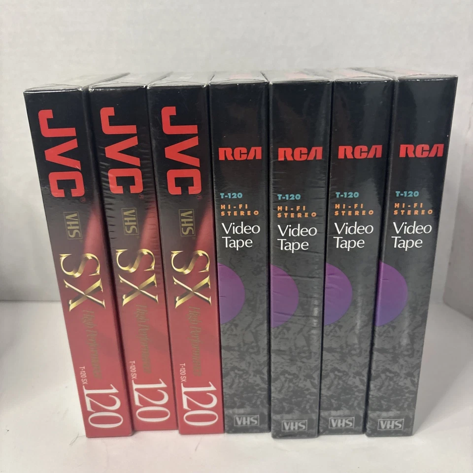 НОВЫЙ ЗАПЕЧАТАННЫЙ ЛОТ ИЗ 15 VHS ПУСТОЙ SONY ПРЕМИУМ КЛАССА Polaroid JVC RCA - Изображение 3 из 3