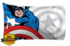 Jay Franco Avengers Twin Sheet Set 3pc Fitted Flat Pillowcase White