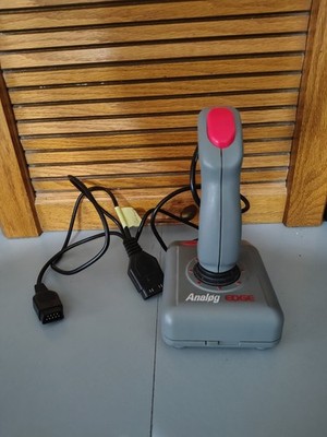 VINTAGE Suncom Analog Edge Joystick for  IBM PC  & Apple II Grey Game Controller
