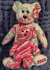 Ty Beanie Babie "GINGERSPICE" 2007 & Ty Jingle Beanie "PEPPERMINT" 2008 MWMTS 