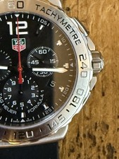 Tag Heuer Formula 1 CAU1112 Chronograph Black Dial 42 mm Quartz Men's Watch READ 12