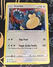 Snorlax SWSH119 Black Star Promo 2021 Rare Cosmos Holo Rare Pokemon TCG Card NM