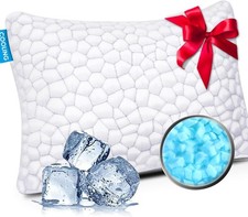 Cooling Pillow Standard Size 1 Pack, Adjustable Bed Pillows for Sleeping, Lux...