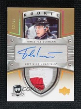 2005-06 The Cup Rookie Gold Rainbow 12/43 Tomas Fleischmann #125 Patch Auto 0i5