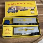 Lesney Matchbox M9-A Interstate Double Freighter RARE grey MINT &original E box