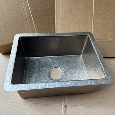 Native Trails Undermount 21.5 X 16 Inches Brushed Nickel Copper Single Bowl Sink