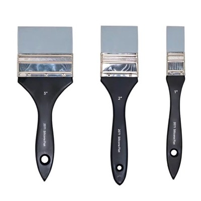 Multifunctional Silicone Brush Wide Flat Tip Silicone Paint Brush for Artist