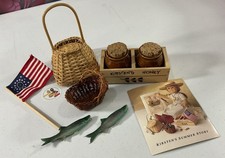 Pleasant Company AG KIRSTEN SUMMER STORY Honey Pots Flag Fish Lot