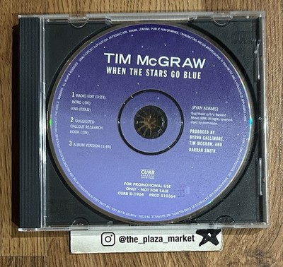 Tim McGraw When the Stars Go Blue CD single Promo rare music