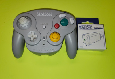 Nintendo GameCube WaveBird Wireless Controller w/ Receiver  Gray  Tested