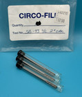 Circo-File 1/8" x 1/2" x 2" Carbide Burrs, Cylinder Double Cut (Pack of 3)