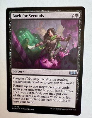 x1 Back for Seconds WOE MTG 80 UNCOMMON M/NM 1x | eBay