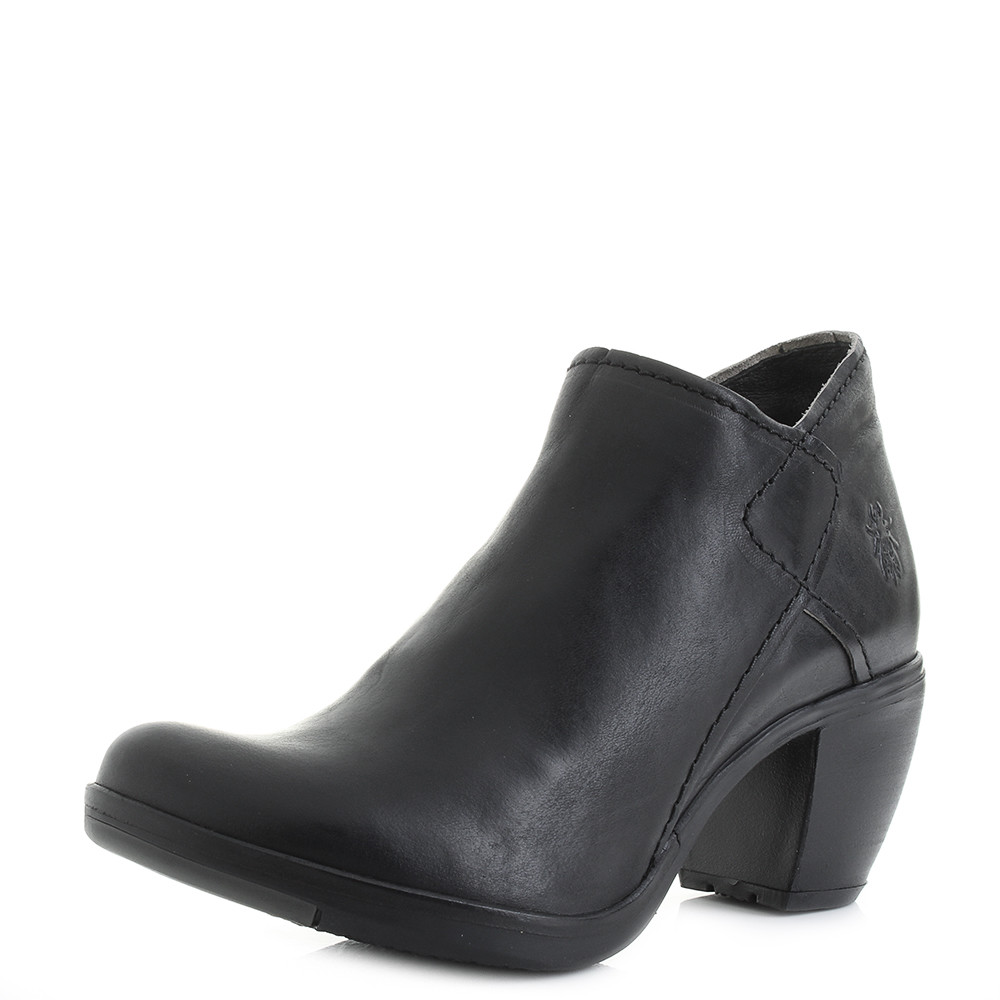 Mujer Fly London hace setba Cuero Negro Botas al Tobillo Talla Talla Mujer Fly London al hace setba Cuero Negro Botas al London Tobillo Talla Talla 52d379