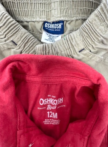 DKNY & OshKosh & Eddie Baurer Baby Jungen T-Shirts & Hosen - Größe 12M - Bild 8 von 10