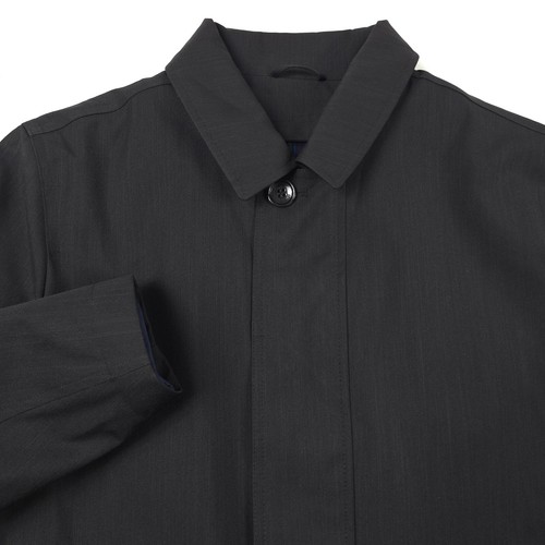 $395 Michael Kors Byron Black Heather Rain Coat Jacket Mens Size 42R - Picture 2 of 14