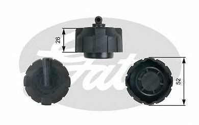 GATES RADIATOR CAP for ALFA ROMEO SPIDER 3.0 V6 (916S1) 1995-1998 - Picture 2 of 6
