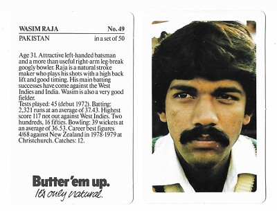 1983/84 - Butter Em Up - Cricket Cards - Choose from drop down list (T4)