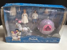 Disney Parks Rare Princess Deluxe Cinderella Wedding Play Set Horse Carriage