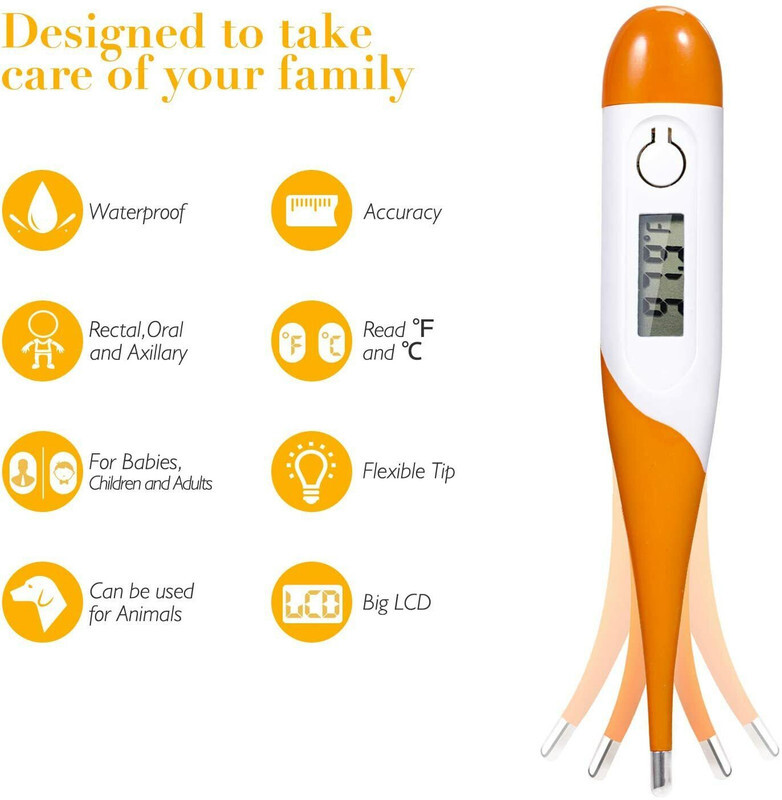 Fieberthermometer Temperaturmesser Digital Thermometer Baby Kinder Erwachsene