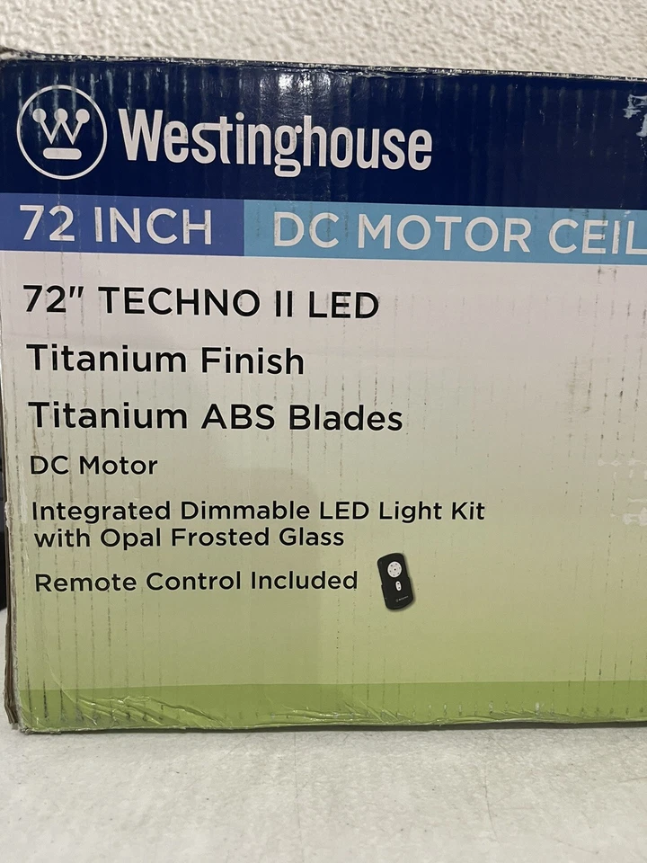 Westinghouse Techno II 72 in. LED Titanium DC Motor Ceiling Fan - 7203900 - Image 2 of 4