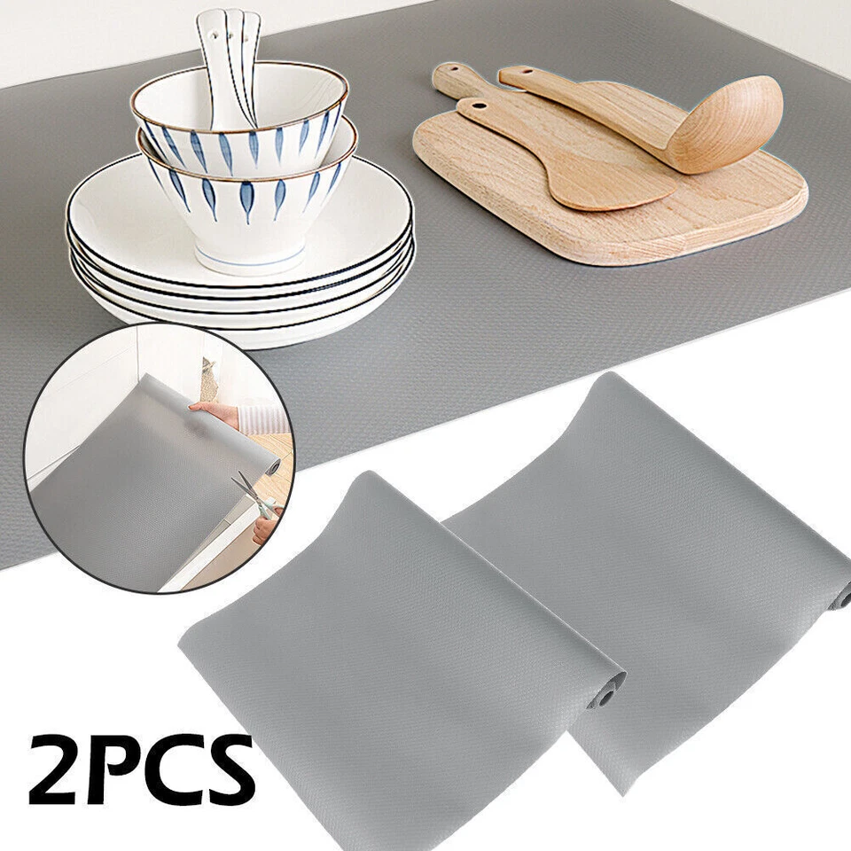 Bulk Roll - 5m/10m/20m Flexible Grey Waterproof Drawer Shelf Liner Mat AU Stock - image 2 of 4