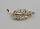 14K GOLD LEAF BROOCH PIN~3.2 GRAMS~BEAUTIFUL~NOT SCRAP — photo 4