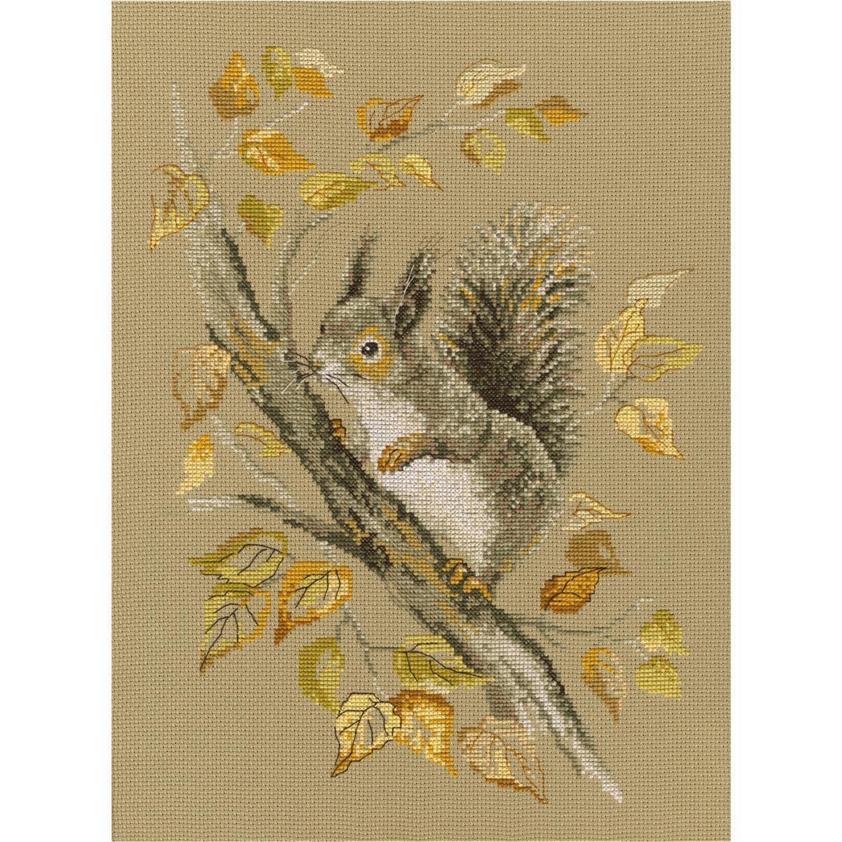 RTO counted Cross Stitch Kit ""Autumn Story"" M577, 24,5x33 cm, DIY