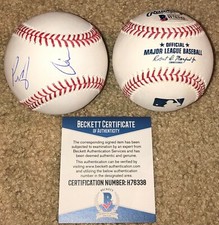 MAYOR PETE BUTTIGIEG CHASTEN HUSBAND DUAL SIGNED BASEBALL 2020 PRESIDENT BAS