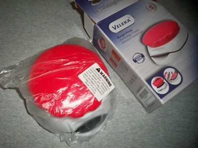 Veleka - Red Plastic Hamburger Press  6.7 x 5.1 x 2.5 inches  
