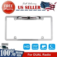 Backup Camera Rearview License Plate Frame for Dual XVM1000UI